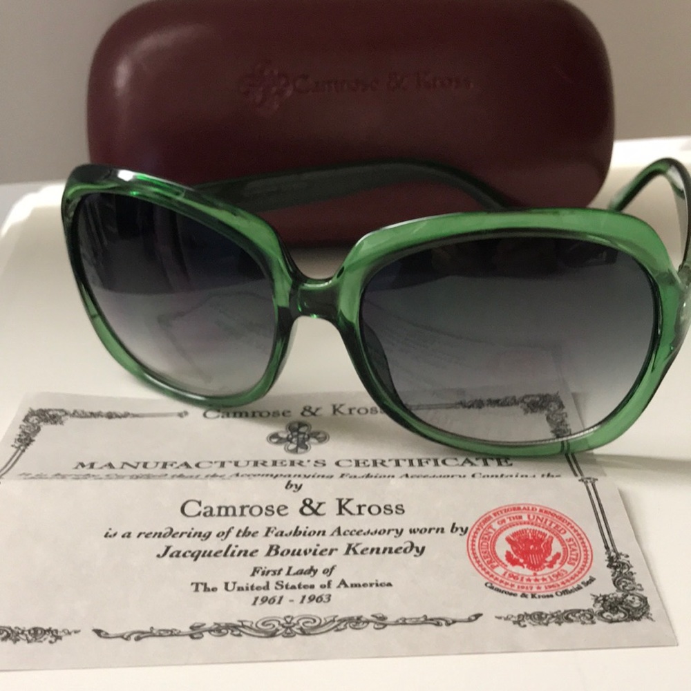 Green Jacqueline Kennedy Sunglasses